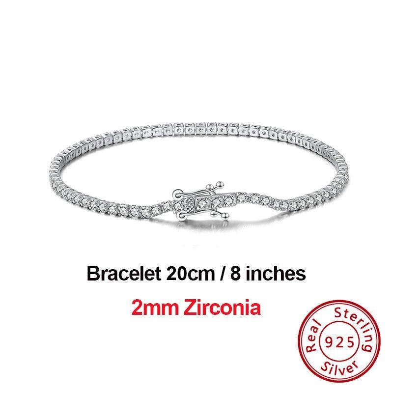 Tennis Bracelets Sterling Silver For Women Cubic Zirconia Bracelet