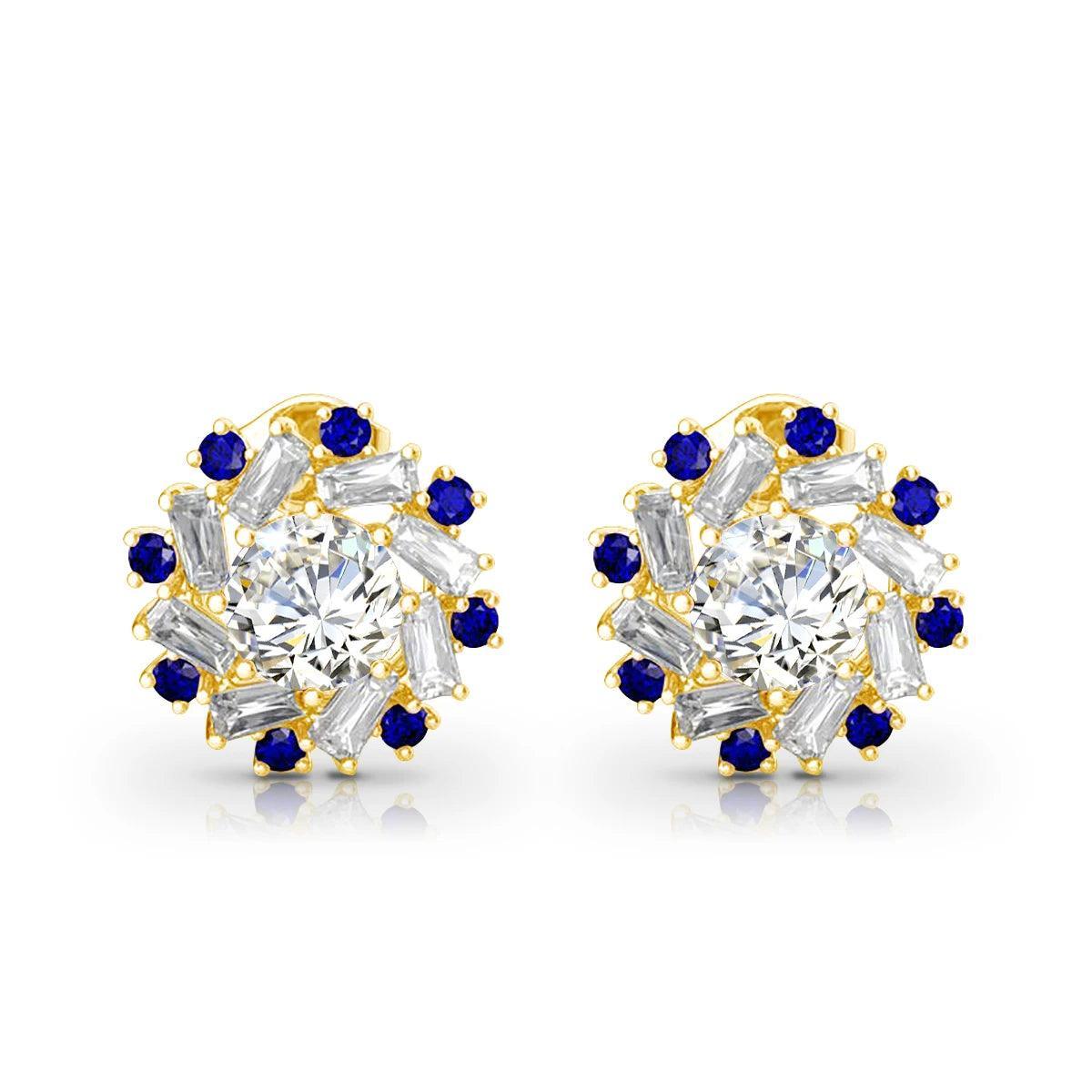 Luxury Designer Moissanite Earrings With Yellow Gold Jewelry 100% Pass Diamnd Trenging