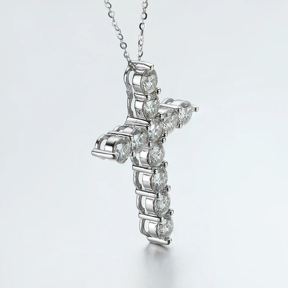 Silver necklace Cross Pendant Original Plated