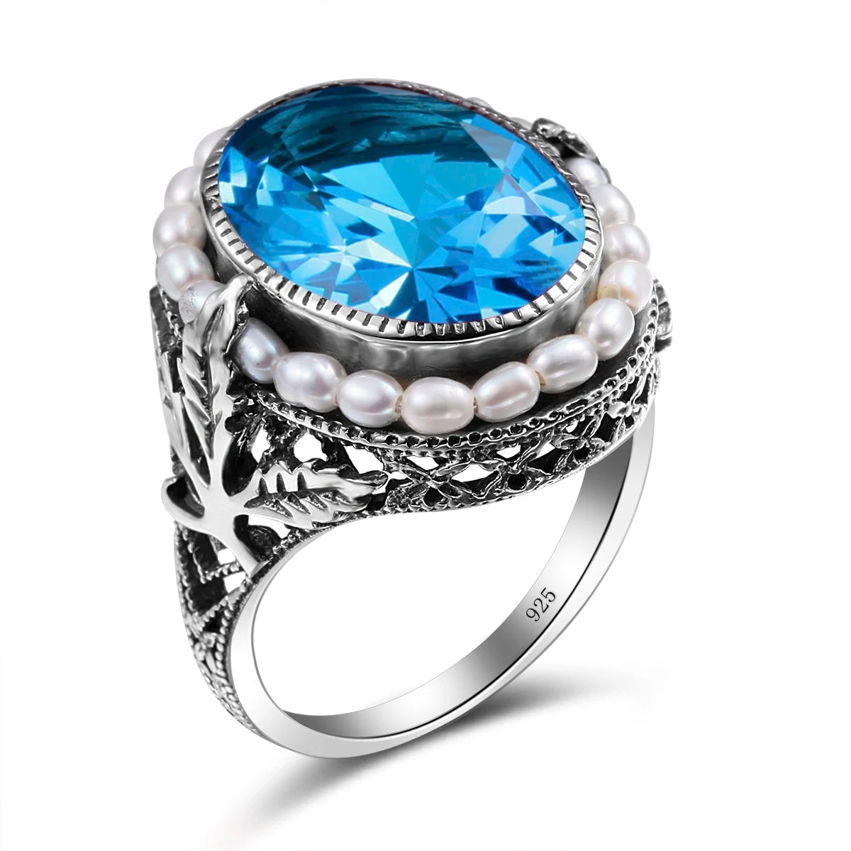 December Birthstone Natural Gemstone Ring Pure Fine Jewelry