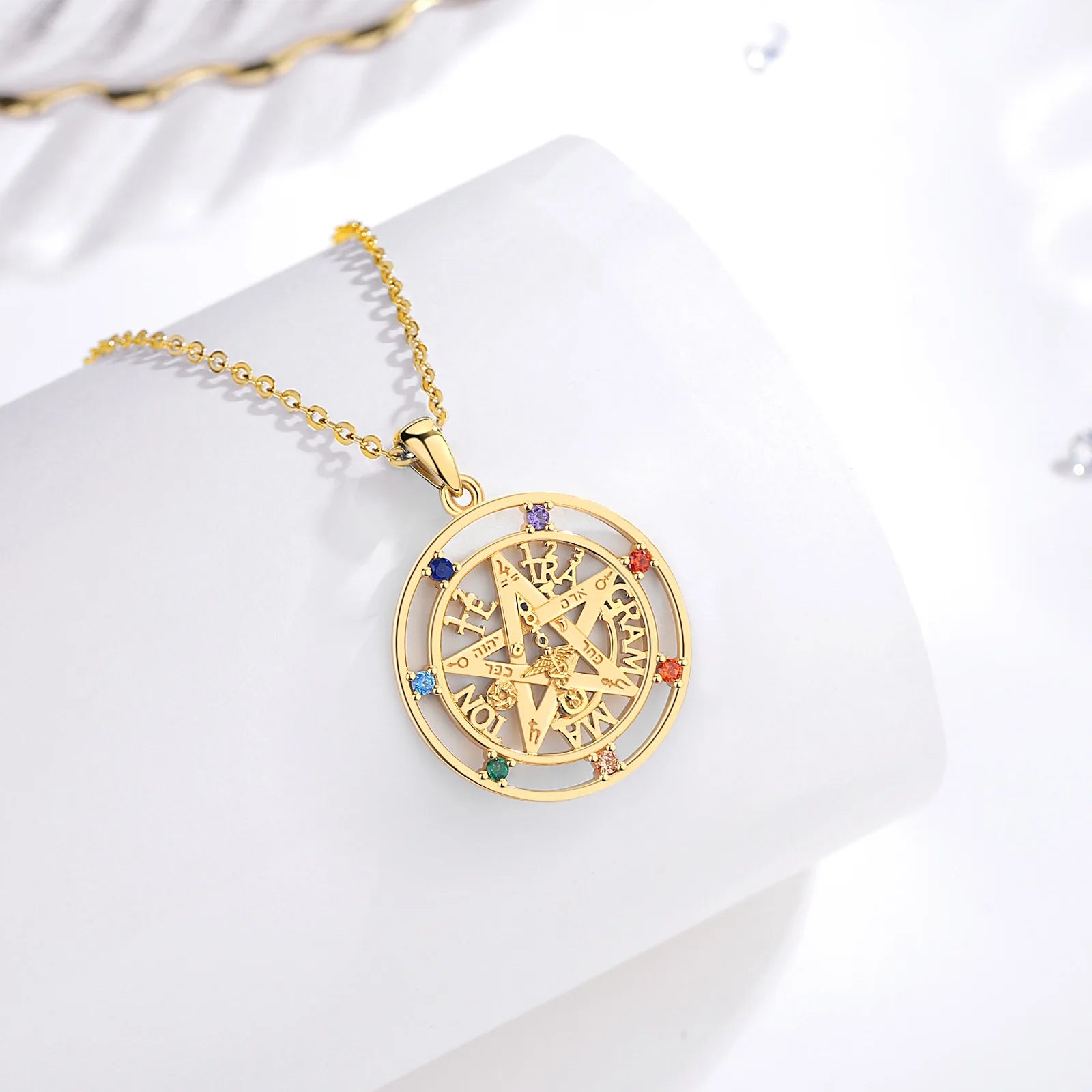 November Birthstone Necklace Amulet Pendant Fine Jewelry