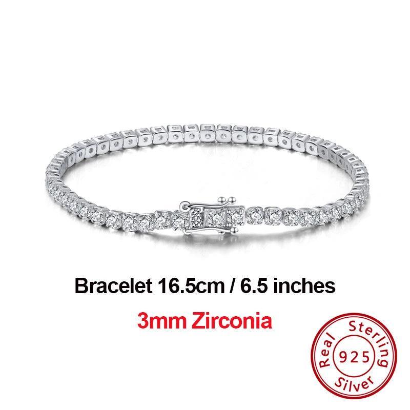 Tennis Bracelets Sterling Silver For Women Cubic Zirconia Bracelet