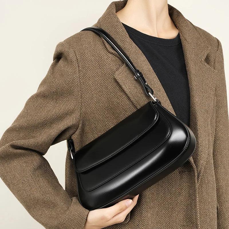 Luxury Handbags Genuine Leather Women Single Shoulder Versatile