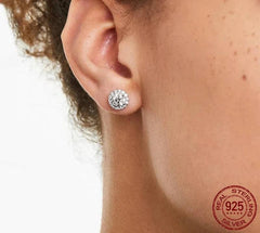 Stud Earrings 925 Sterling Silver Moissanite Earrings Fine Jewelry