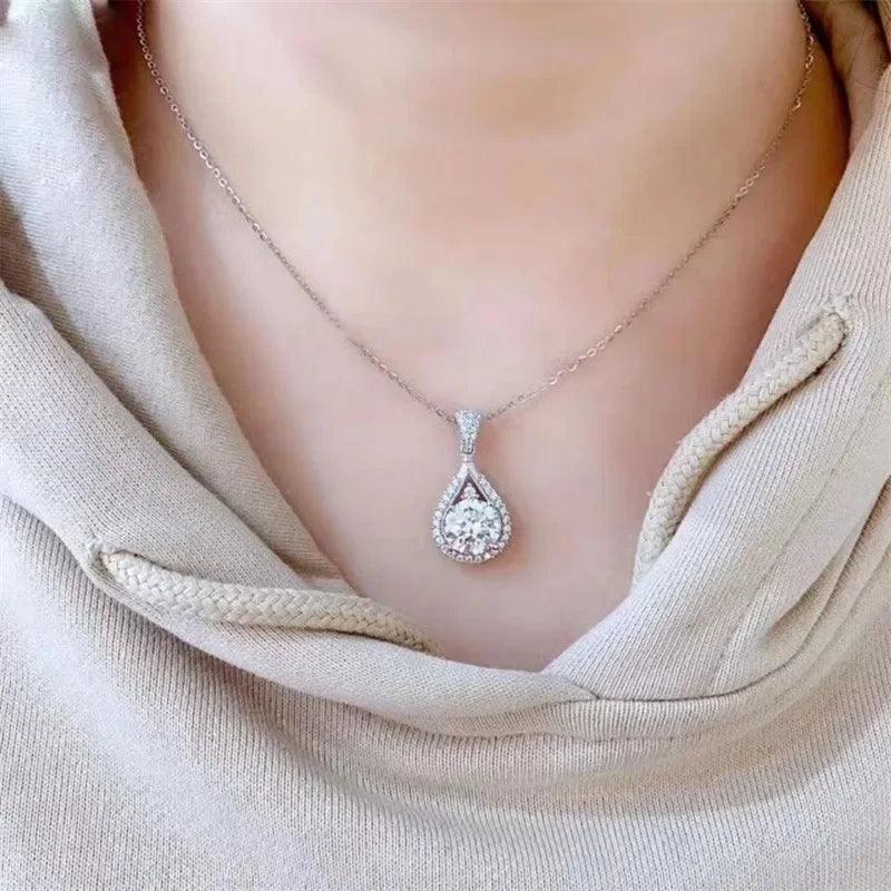 Diamond necklace Houtros Luxury Pendant 925 Sterling Silver