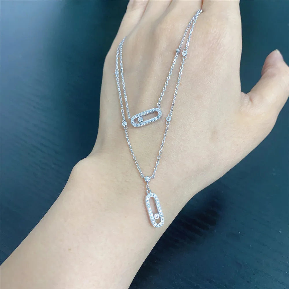 Diamond Necklace Luxury Jewelry High Can be worn by both men and women