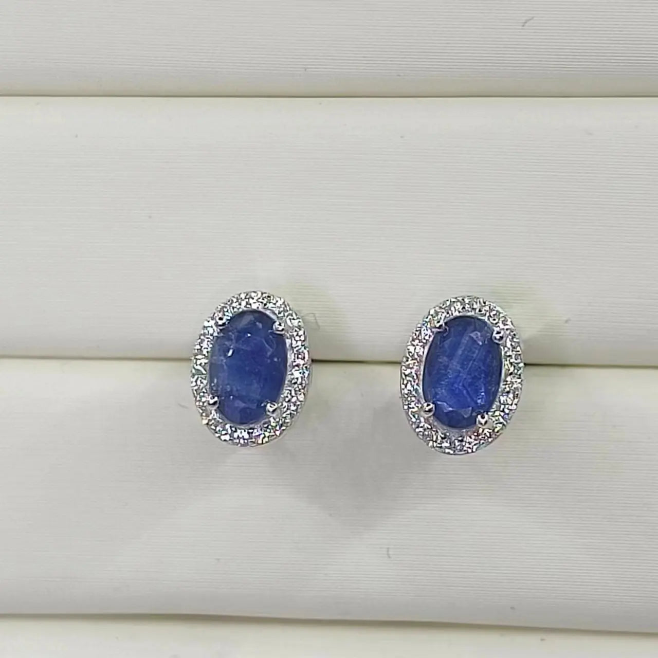 September Birthstone Fashion Jewelry Earrings 925  Silver Stud Fine