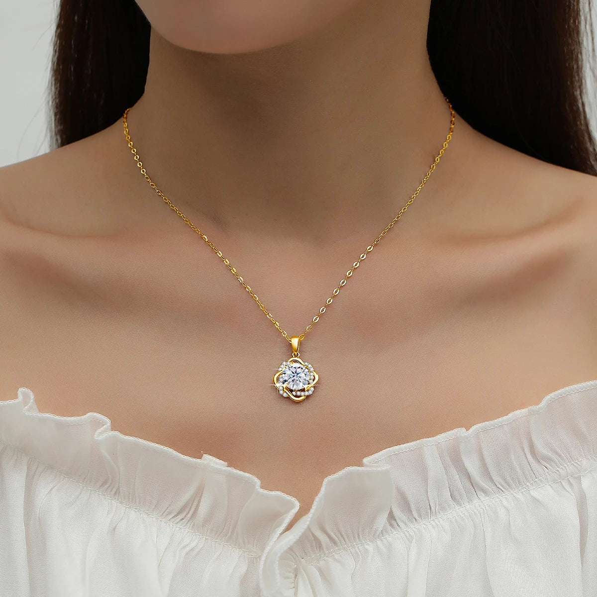 Star Of David For Women With Original Luxury Gold Pendant Jewelry