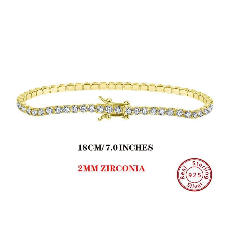 Tennis Bracelets Sterling Silver For Women Cubic Zirconia Bracelet