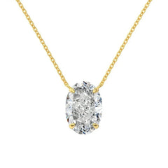 Diamond necklace 18K Gold Plated 925 Silver High Gemstone Jewelry