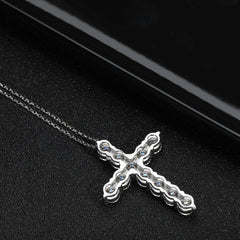 Silver necklace Cross Pendant Original Plated